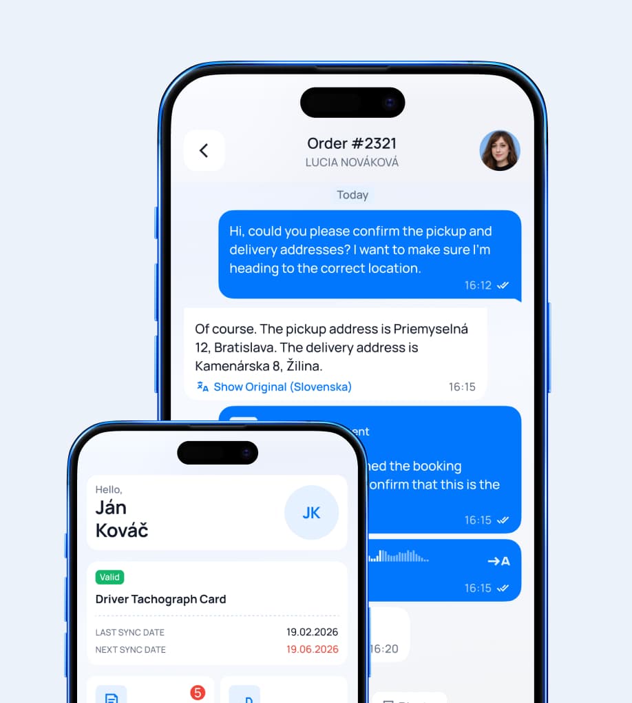 One platform [span className=logo-container]connecting[img width=150 height=137 alt=Car]/img/hero/car.png[/img][/span] [span className=text-brand-primary]logistics teams, drivers, and daily operations[/span]