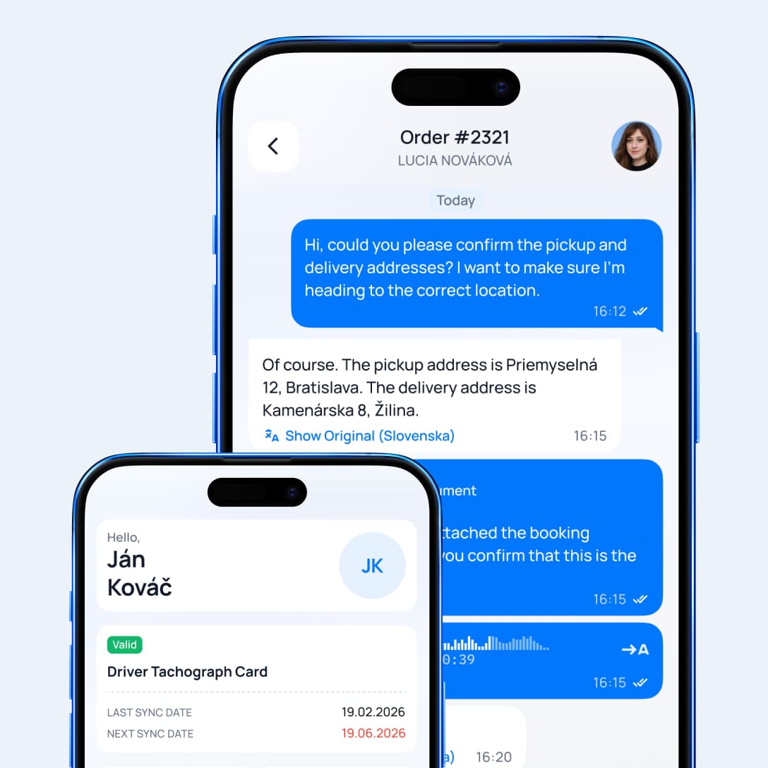 One platform [span className=logo-container]connecting[img width=150 height=137 alt=Car]/img/hero/car.png[/img][/span] [span className=text-brand-primary]logistics teams, drivers, and daily operations[/span]